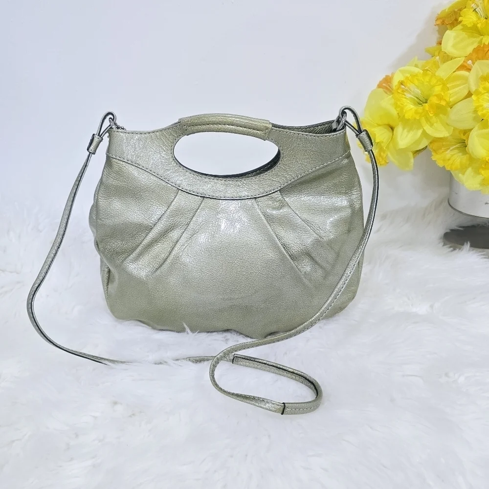 Coach signature green crossbody bag